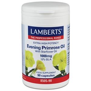 Lamberts Extra High Potency Evening Primrose Oil with Starflower Oil 1000mg