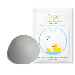 Slim Round White Pure Baby Sponge