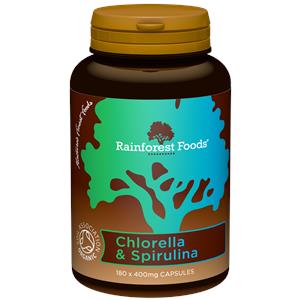 Organic Chlorella and Spirulina Capsules
