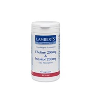 Lamberts Choline 200mg/Inositol 200mg