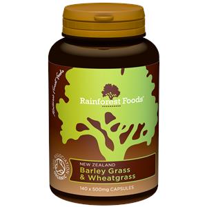 Organic New Zealand Barley Grass & Wheatgrass Capsules