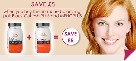 Save £5.00 on specifically formulated Menopause Supplements 
